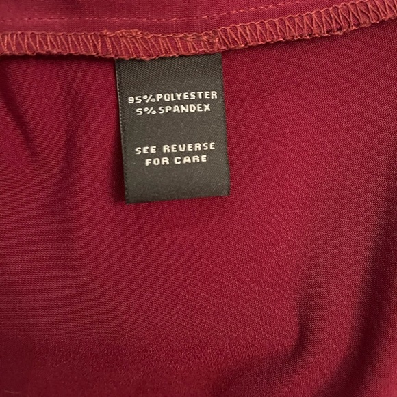 MSK Asymmetrical Formal Wrap Dress - Wine color - Picture 5 of 6